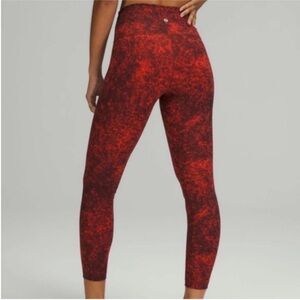 Women's Lululemon Wunder Train High Rise Crop leggings 6